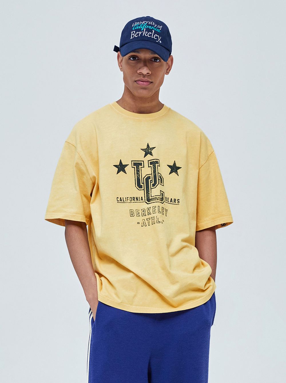 UC LOGO VINTAGE WASHED S/S [WASHED YELLOW]